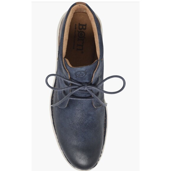 new BORN Theo Chukka sporty flexible Boots shoes Men full grain leather navy 9 main image 2